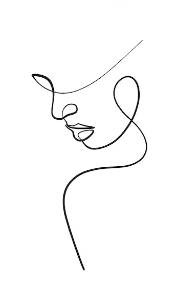 desenho minimalista de uma mulher