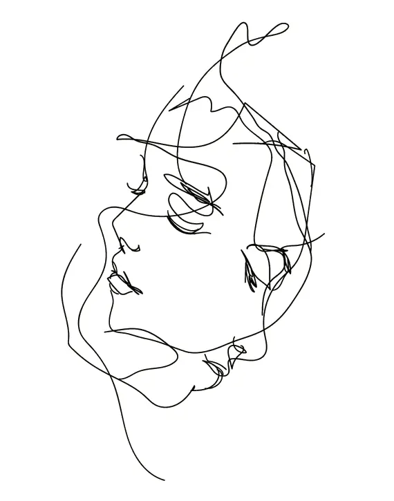 desenho minimalista abstracto sobre psicologia