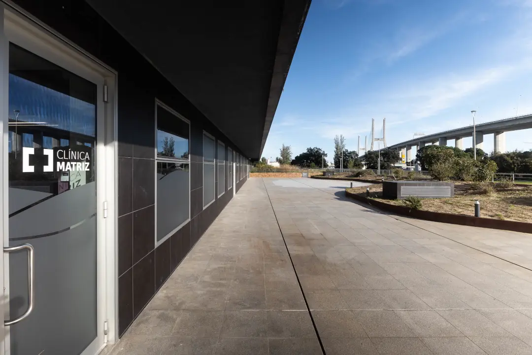 Fachada da Clínica Matriz no Parque das Nações